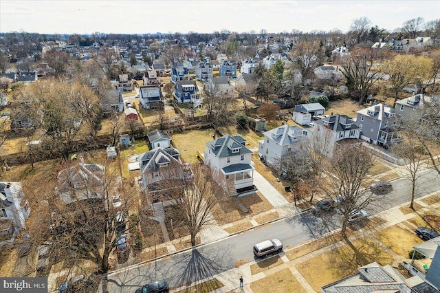 drone / aerial view featuring a residential view