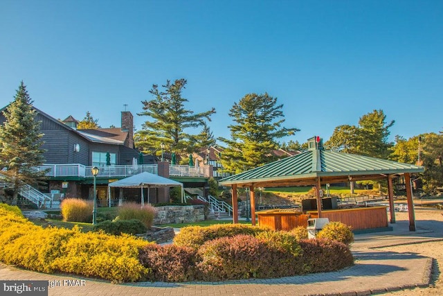 view of home's community with a gazebo