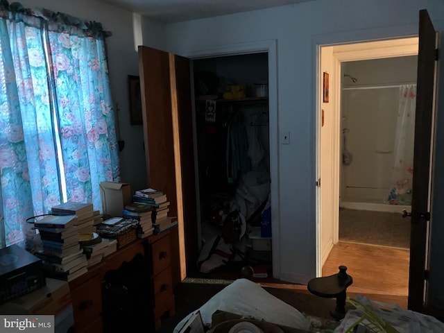 bedroom with a closet