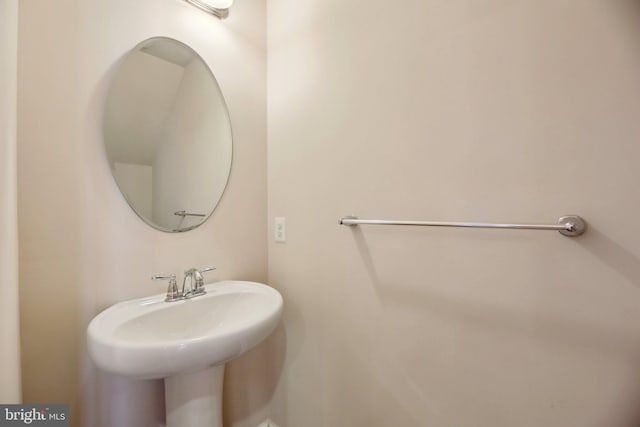 bathroom with a sink