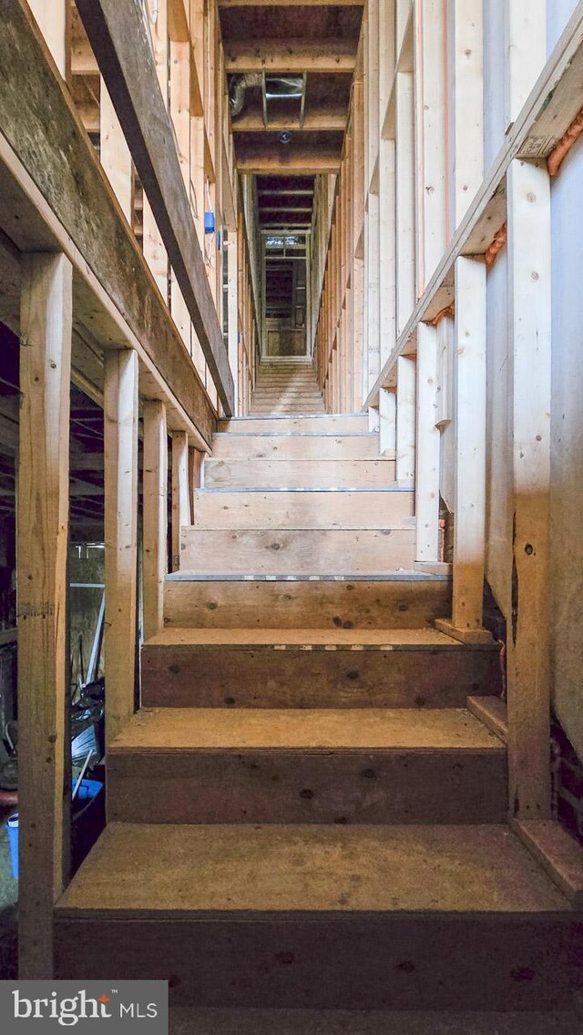 view of staircase