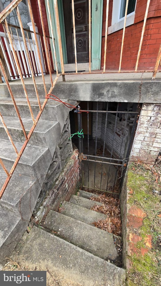 view of stairs