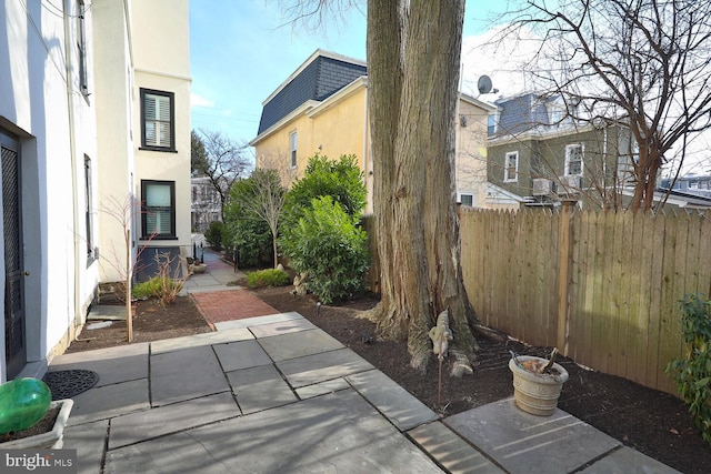 view of patio with fence