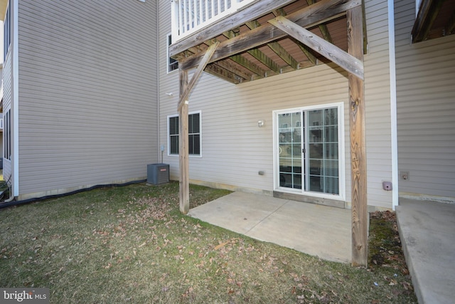 view of patio / terrace featuring cooling unit