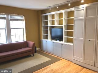 living area featuring light wood finished floors