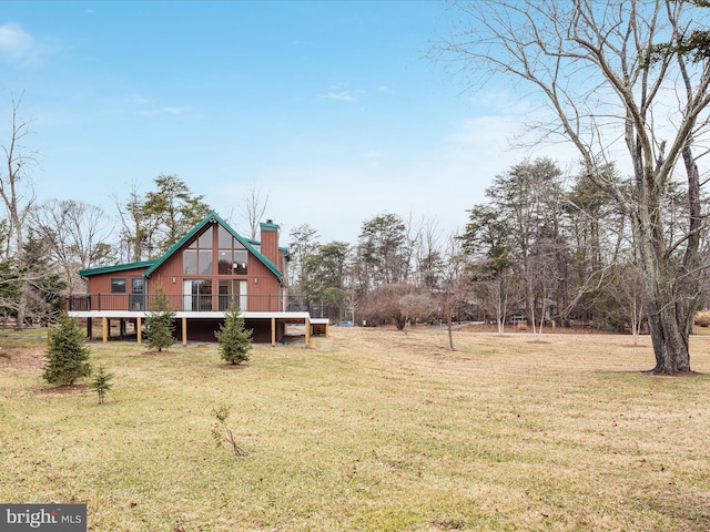 exterior space with a wooden deck