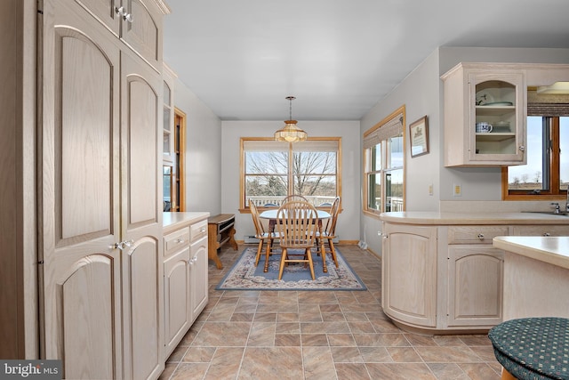 view of dining space