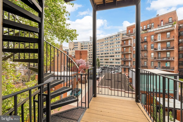 view of balcony