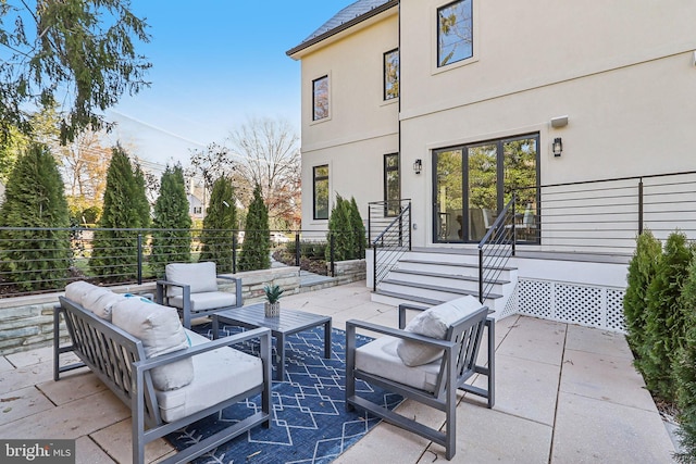 view of patio / terrace with an outdoor hangout area