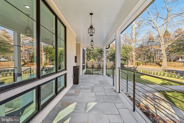 balcony with a porch