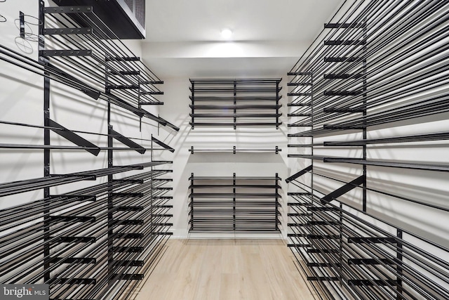 interior space featuring light wood-type flooring