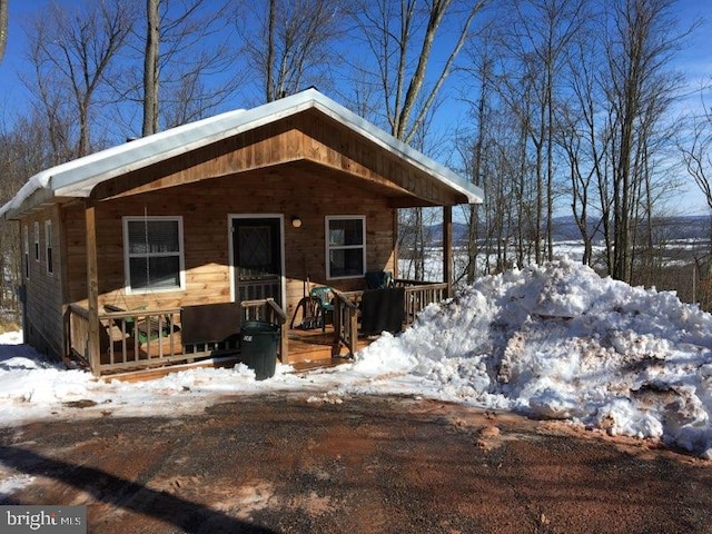 view of rustic home