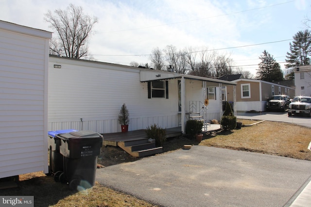 view of manufactured / mobile home