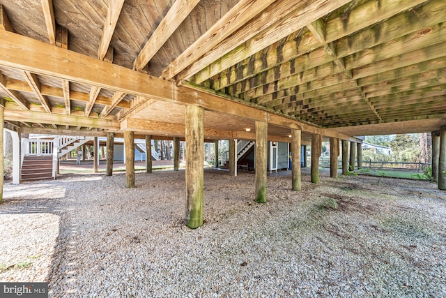 exterior space with stairway