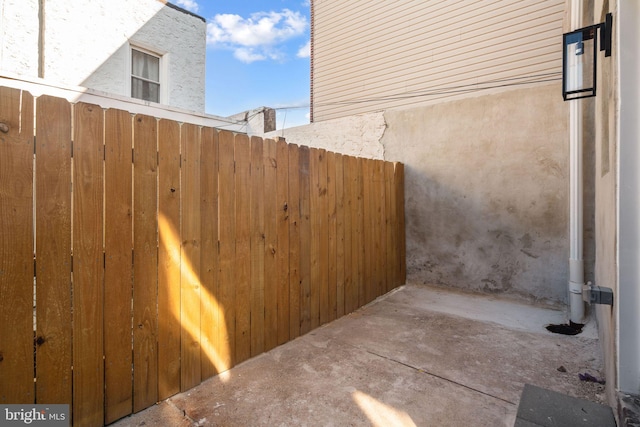 exterior space with fence