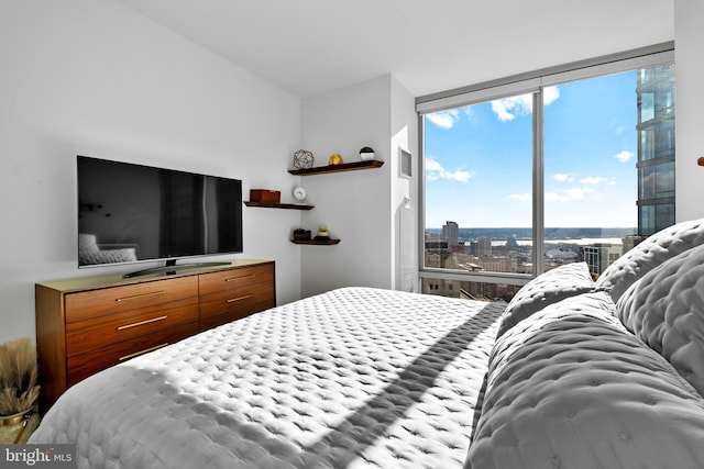 bedroom featuring visible vents