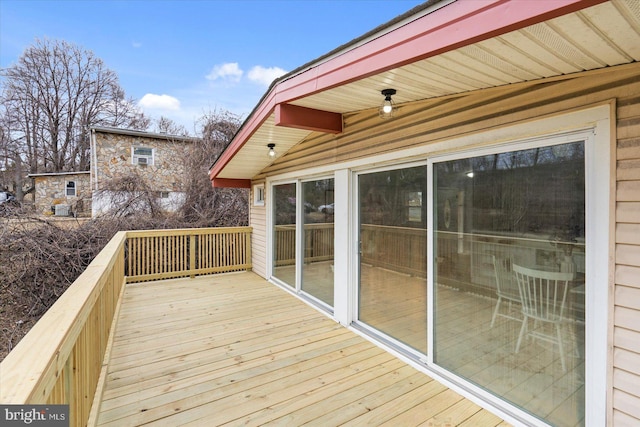 view of wooden terrace