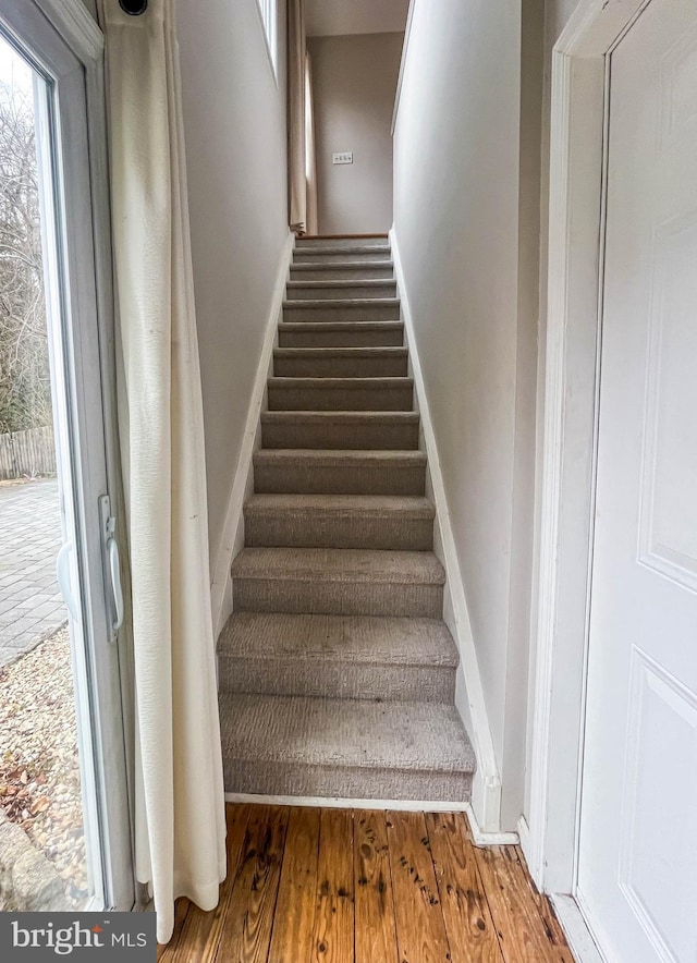 365 Heritage Way, Tuckerton, NJ 08087 - stairway with baseboards and wood finished floors