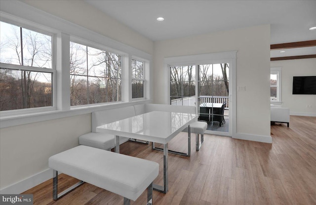 sunroom / solarium featuring a wealth of natural light