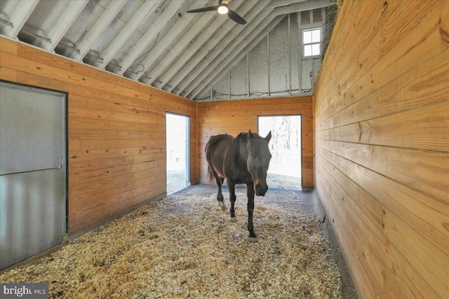 view of horse barn