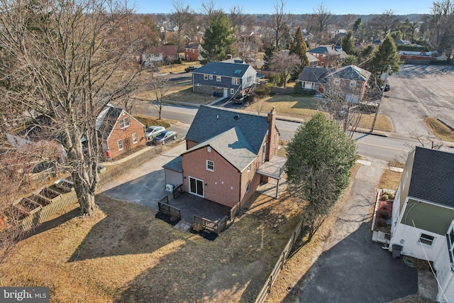 birds eye view of property featuring a residential view