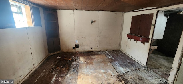 spare room featuring hardwood / wood-style floors