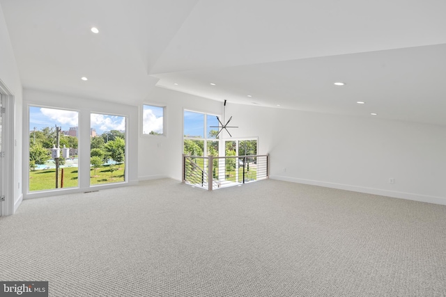 4810 3rd St N, Arlington, VA 22203 - spare room with recessed lighting and light carpet