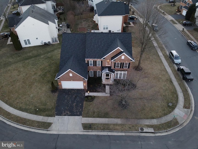 birds eye view of property