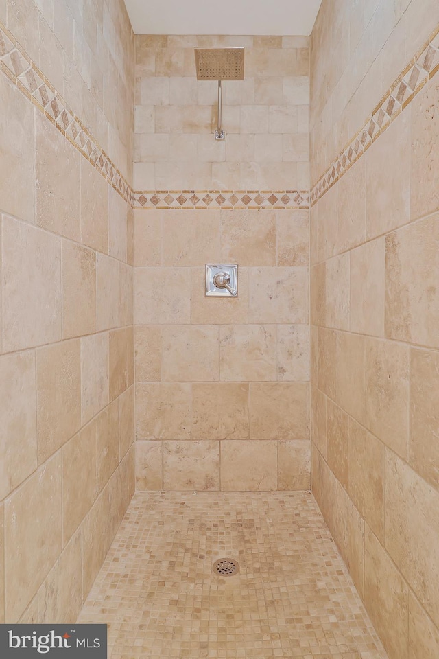 full bath with tiled shower