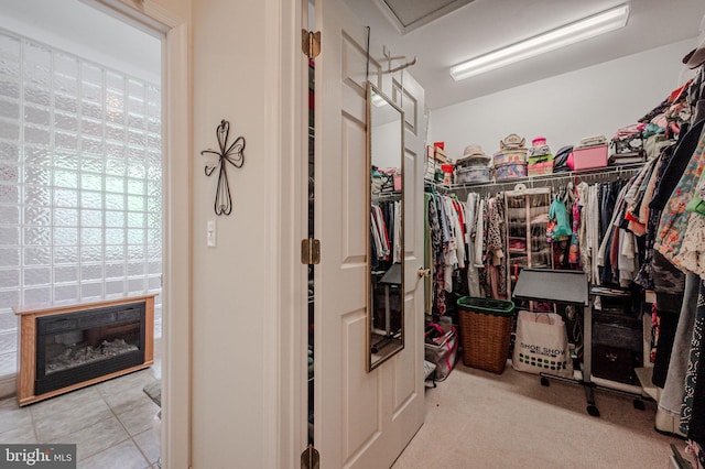 17024 Turtle Hl, Milford, DE 19963 - walk in closet with a glass covered fireplace