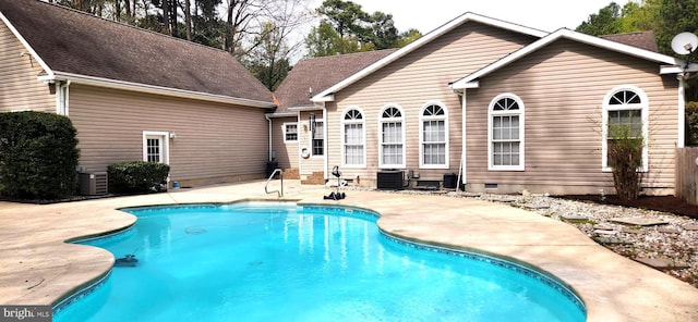 17024 Turtle Hl, Milford, DE 19963 - pool featuring a patio area and central air condition unit
