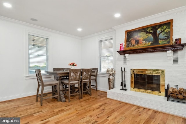 3524 Blenheim Rd, Phoenix, MD 21131 - dining area with a wealth of natural light, light wood-style floors, and ornamental molding