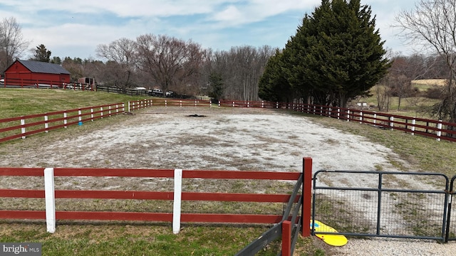 3524 Blenheim Rd, Phoenix, MD 21131 - view of yard featuring a rural view, an enclosed area, and fence