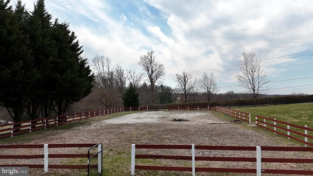 3524 Blenheim Rd, Phoenix, MD 21131 - view of yard featuring an enclosed area, a rural view, and fence