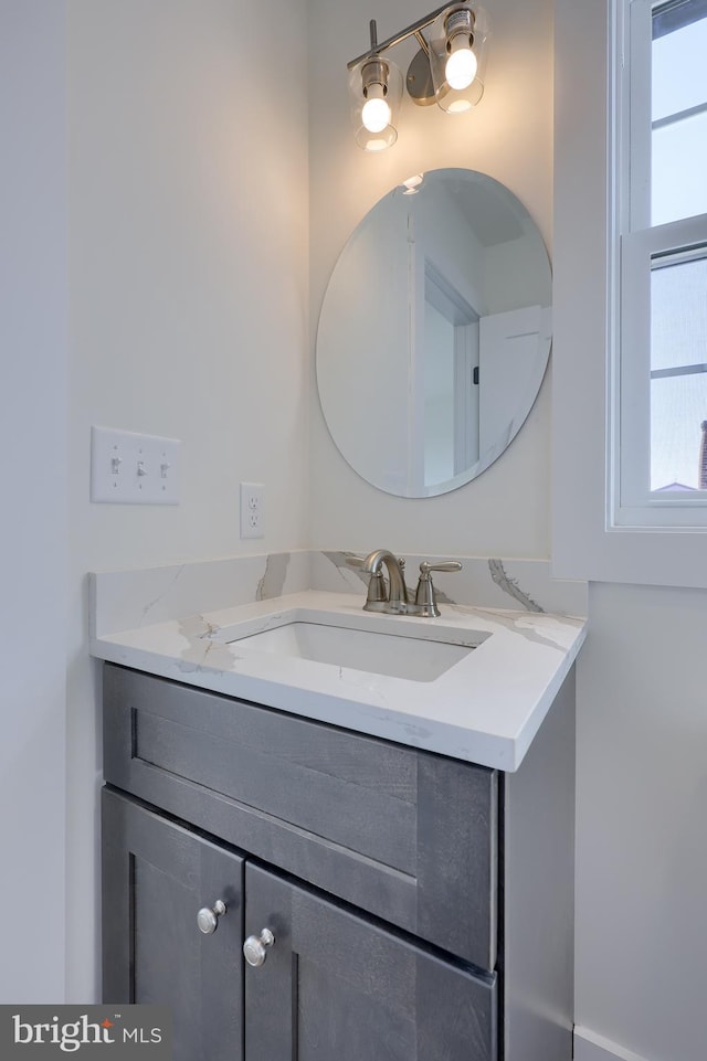 bathroom featuring vanity