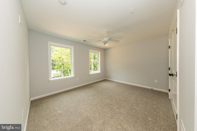 103 Matte Ln, Havre De Grace, MD 21078 - carpeted empty room featuring a ceiling fan, baseboards, and fire sprinkler in ceiling