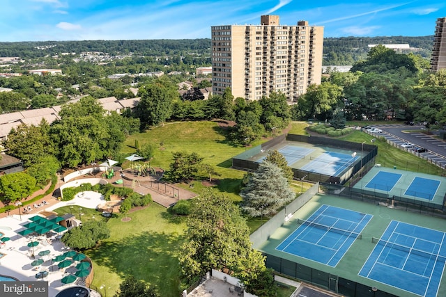 birds eye view of property