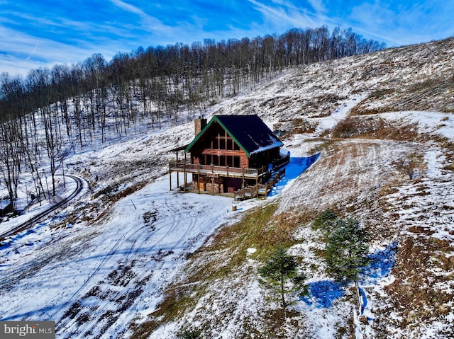 1608 Woodyard Rd, Grafton, WV 26354 - view of snowy aerial view