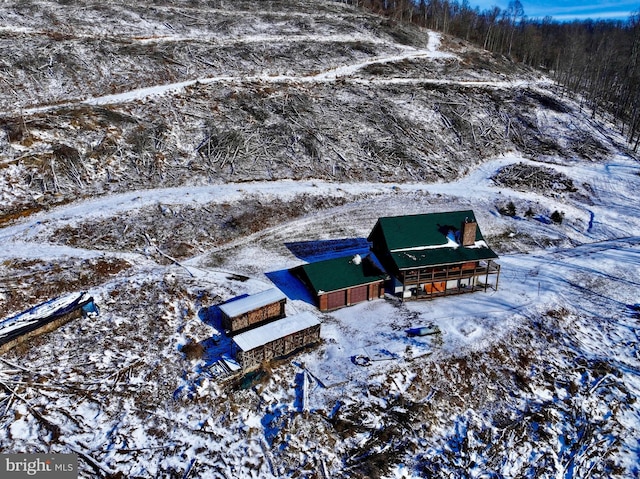 1608 Woodyard Rd, Grafton, WV 26354 - view of snowy aerial view