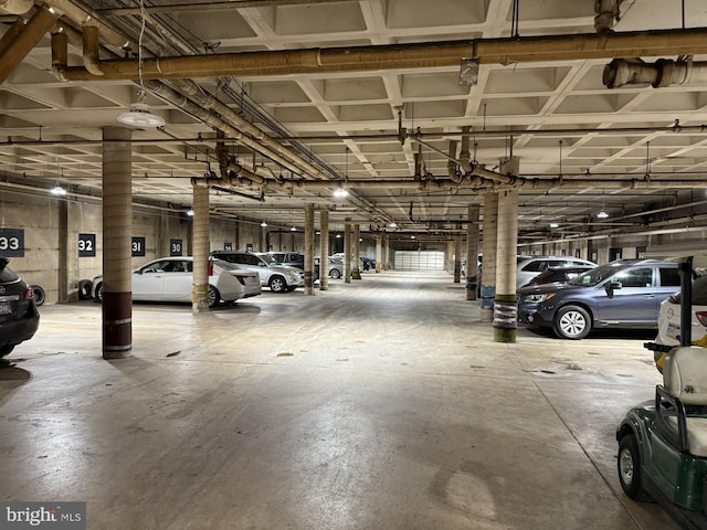 view of parking deck