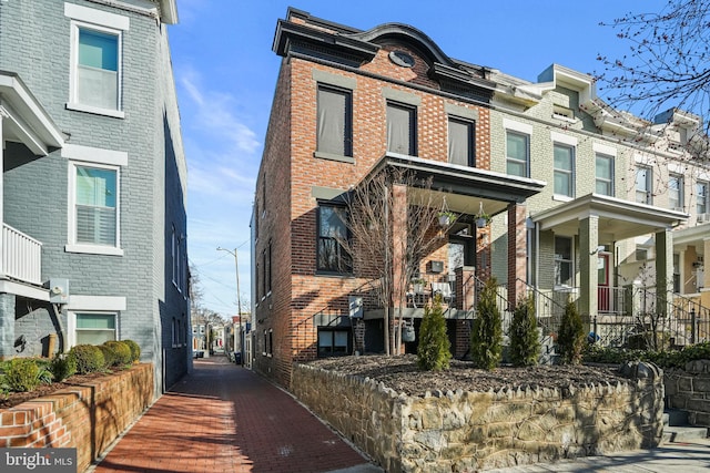 multi unit property with brick siding