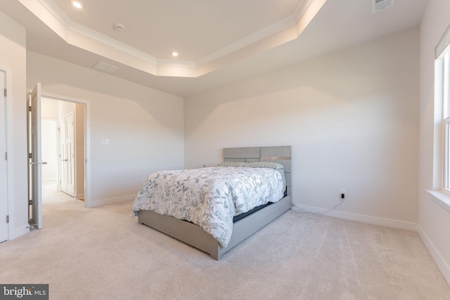 153 Glory Maple Ln, Downingtown, PA 19335 - bedroom featuring a tray ceiling, baseboards, and carpet floors