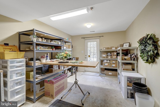 office featuring concrete floors