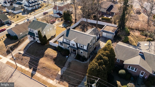 birds eye view of property featuring a residential view