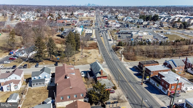 bird's eye view with a residential view