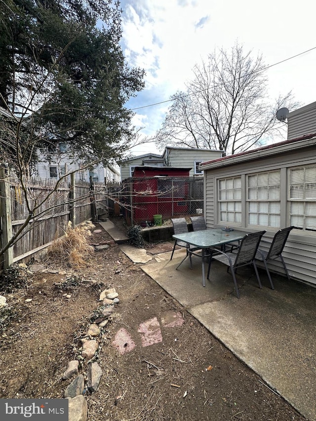 view of patio with fence