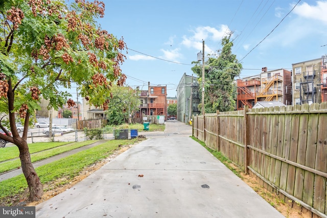 view of street