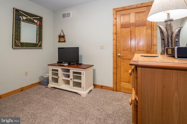 interior space featuring visible vents and baseboards