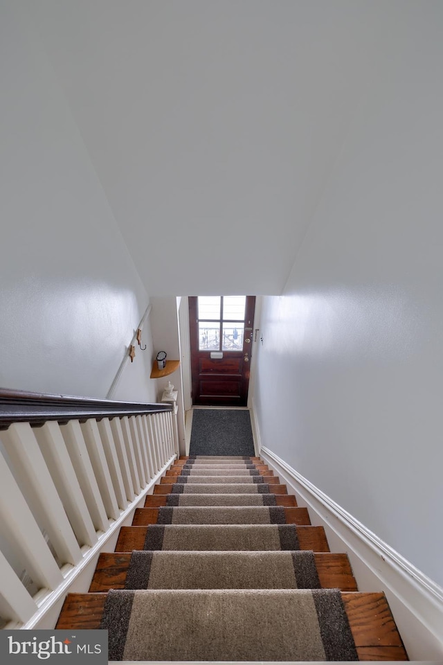 view of stairs