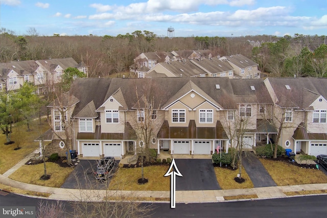 bird's eye view featuring a residential view